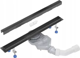 Aquabad Slim Black Mat lineárny odtok 120 cm